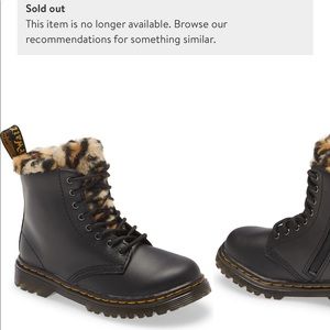 DR. Martens leopard fur